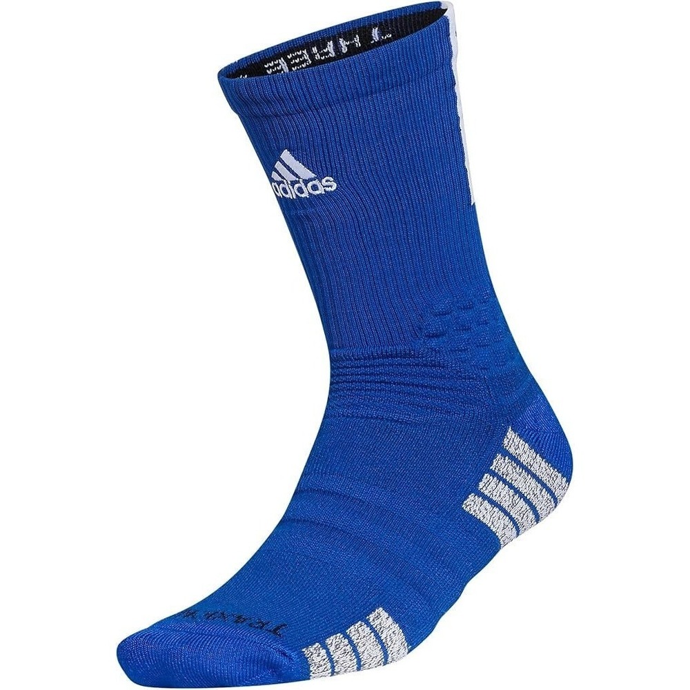 Adidas Unisex Creator 365 Maximum Cushioned Basketball Crew Socks - Blue - XL